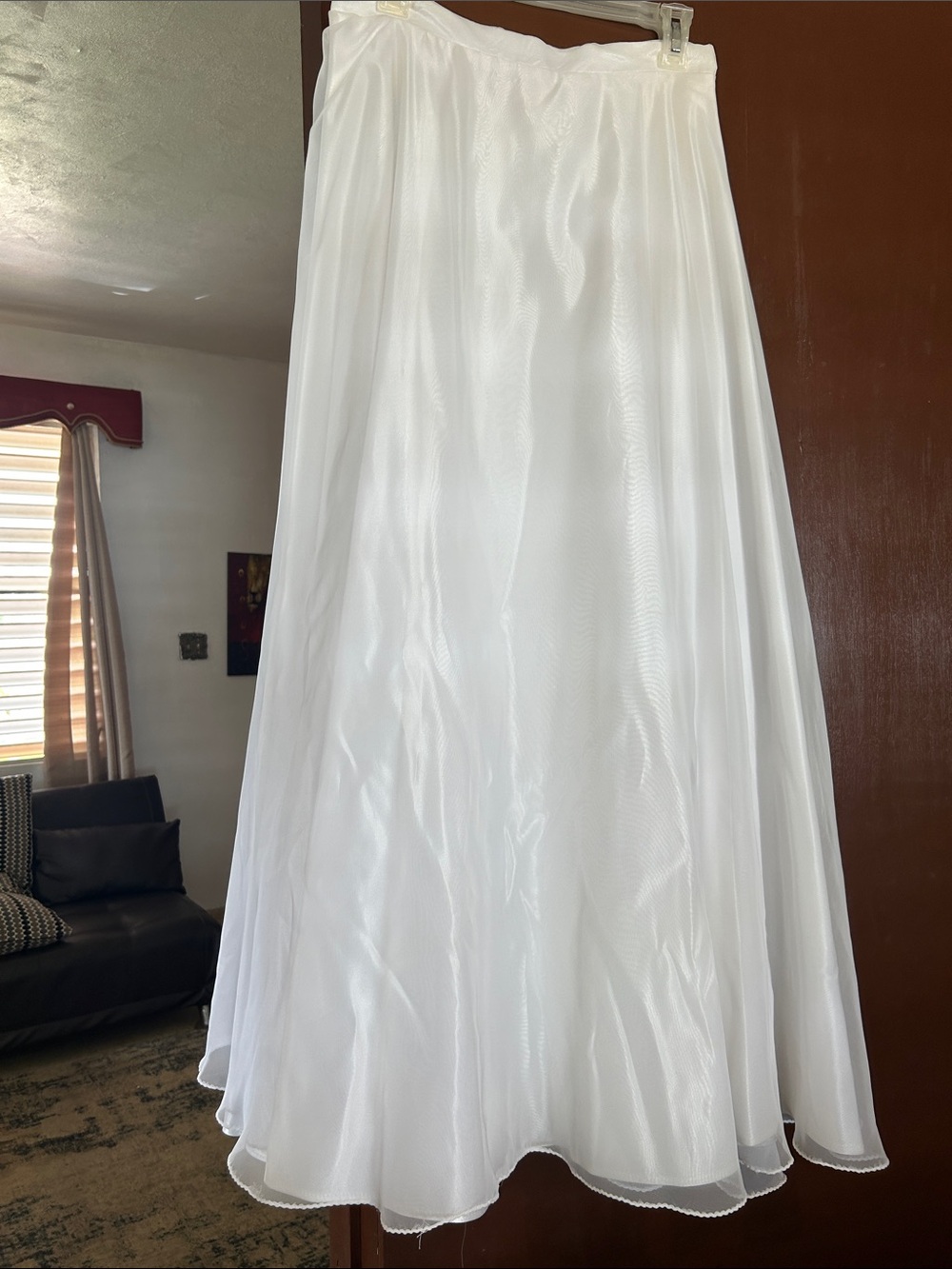 White Women's Full-Length A-Line Skirt